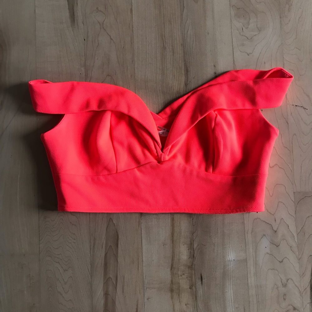 Off the shoulder crop top